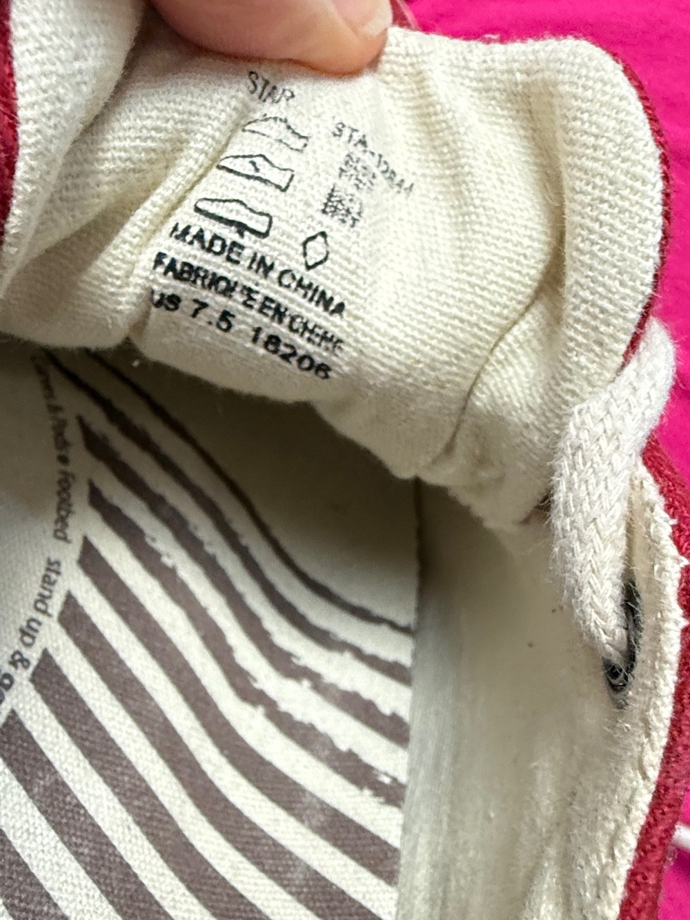 Taos Red Canvas Lace-Up Sneakers - Picture 5 of 6